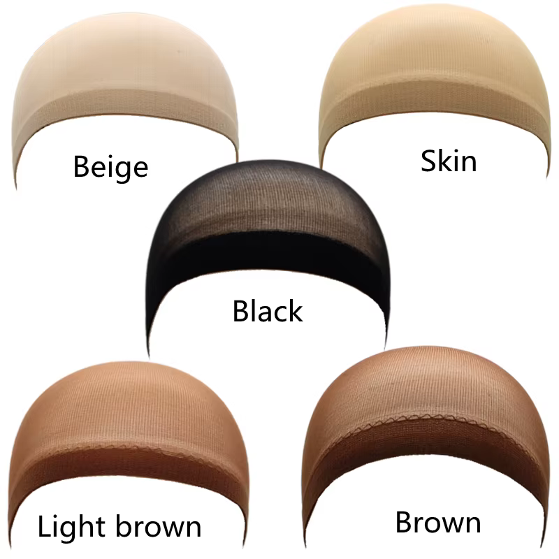 2 pièces/sac bas supérieur bonnet de perruque filet pour tissage de cheveux filets de perruque noir