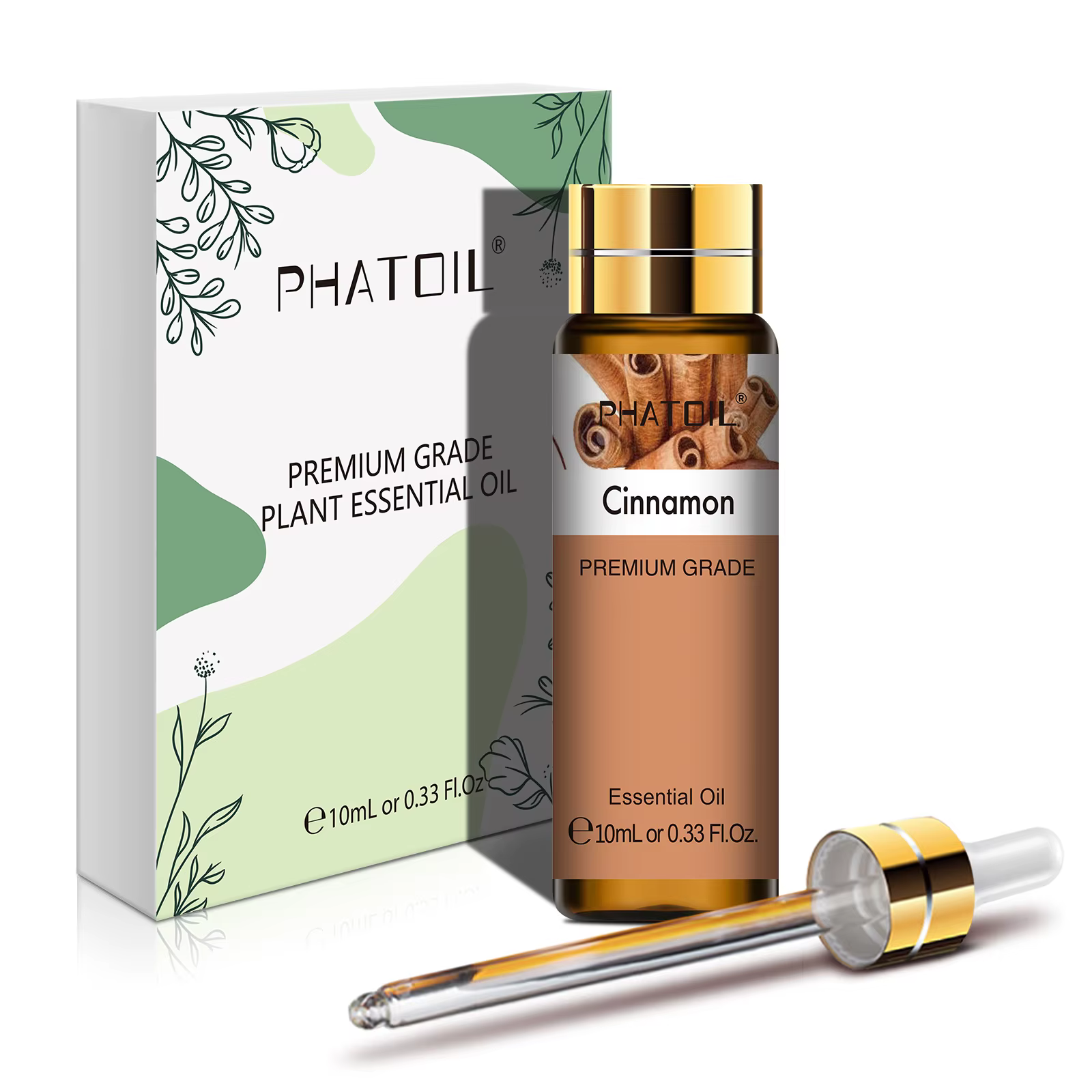PHATOIL 10ml huiles essentielles de cannelle naturel pur pour diffuseur Massage Spa aromathérapie bo