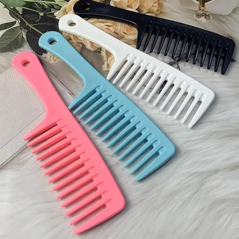 Peigne de coiffure résistant à la chaleur pour femmes, crochet humide, brosse à cheveux bouclés, out