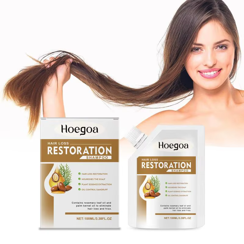 Shampoo fortifiant pour cheveux à base de plantes, contrôle du sébum, formule nourrissante profonde