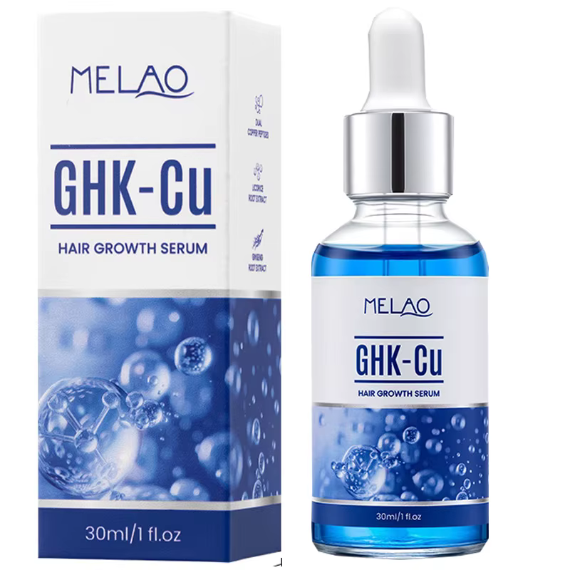 Sérum capillaire et pour le cuir chevelu au peptide de cuivre GHK-Cu, formule à absorption rapide à