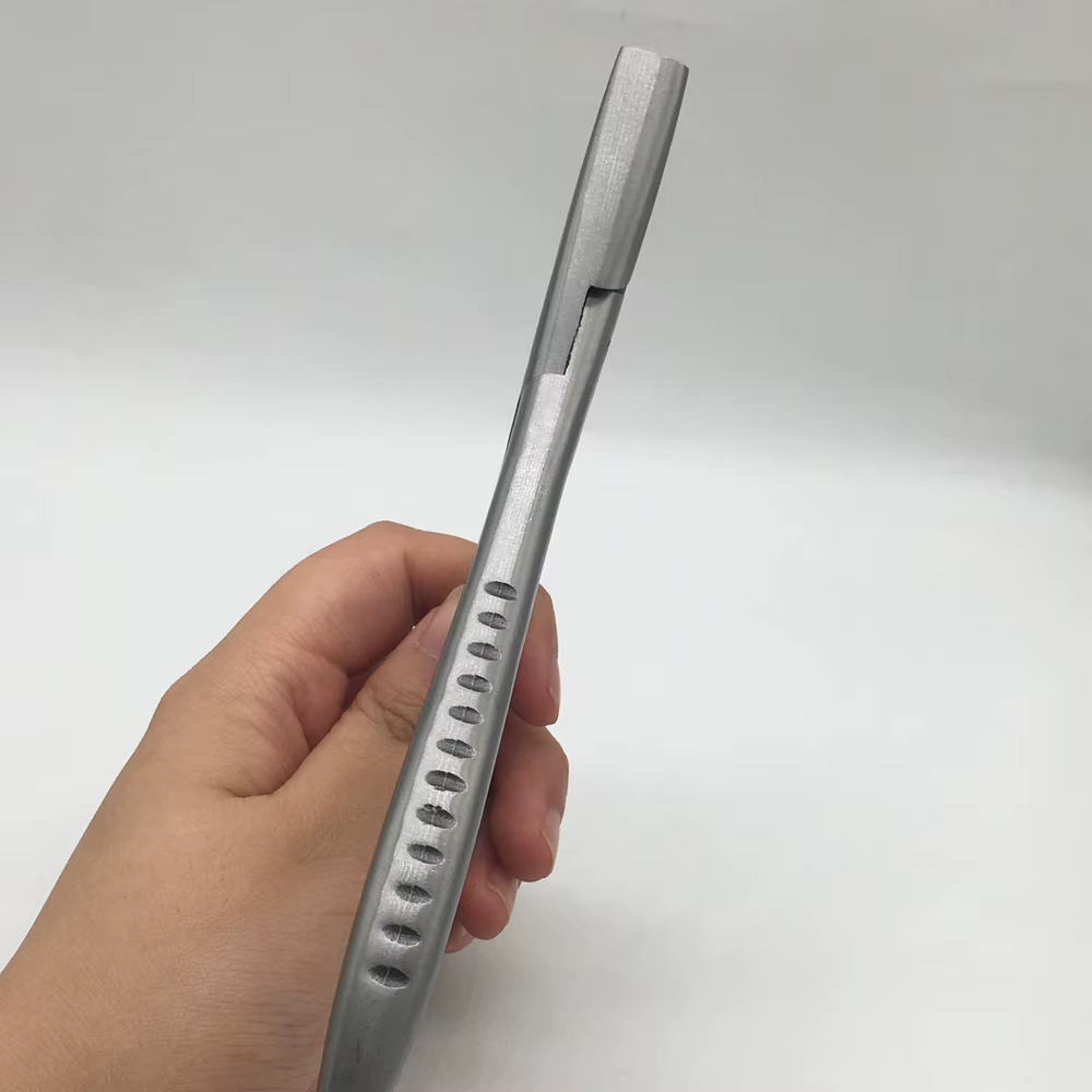 Pince d'extension de cheveux avec rainure lisse, dents plates de 7 pouces, pince en acier inoxydable