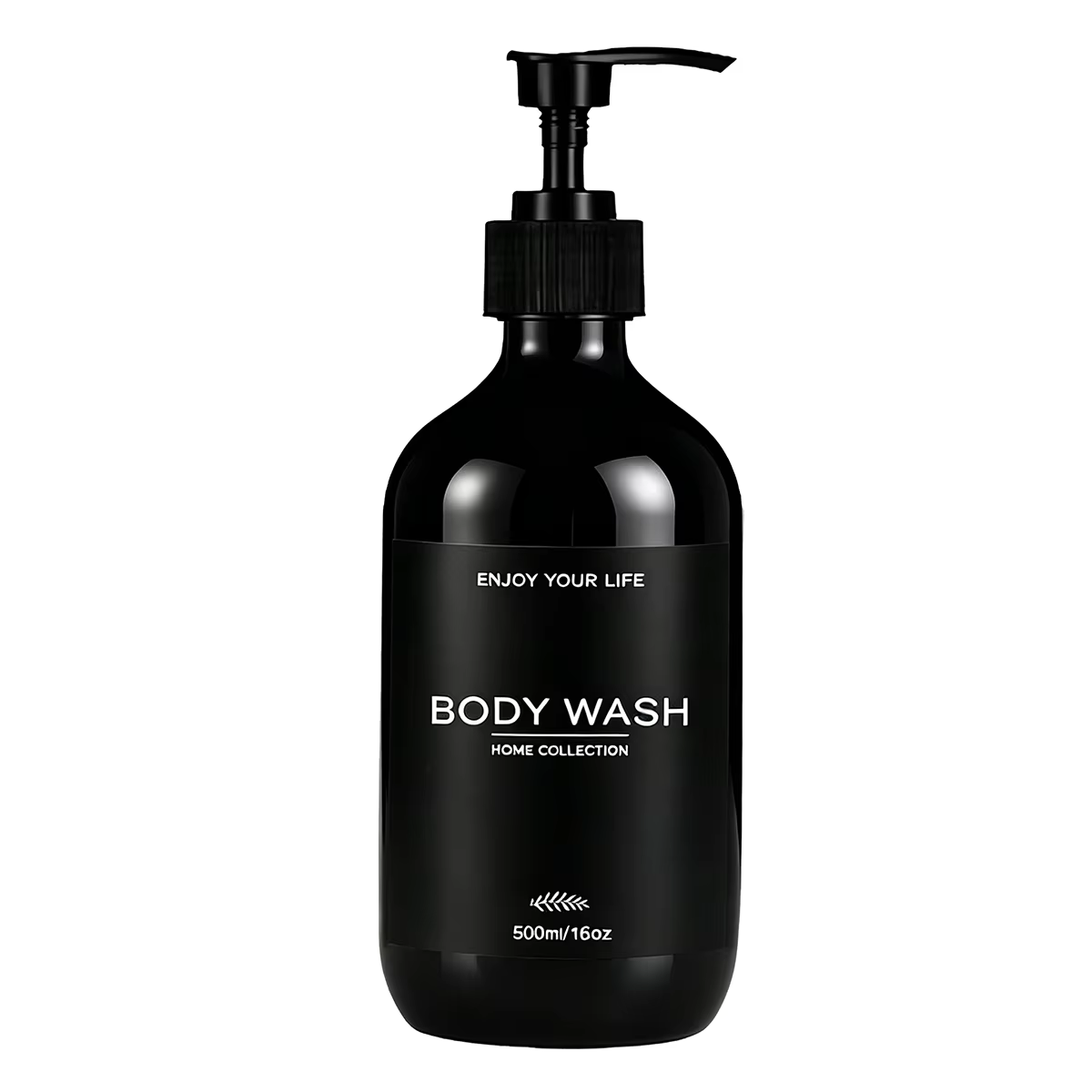 Ensemble de distributeurs de savon pour douche, noir brillant, rechargeables, pour shampoing, après-