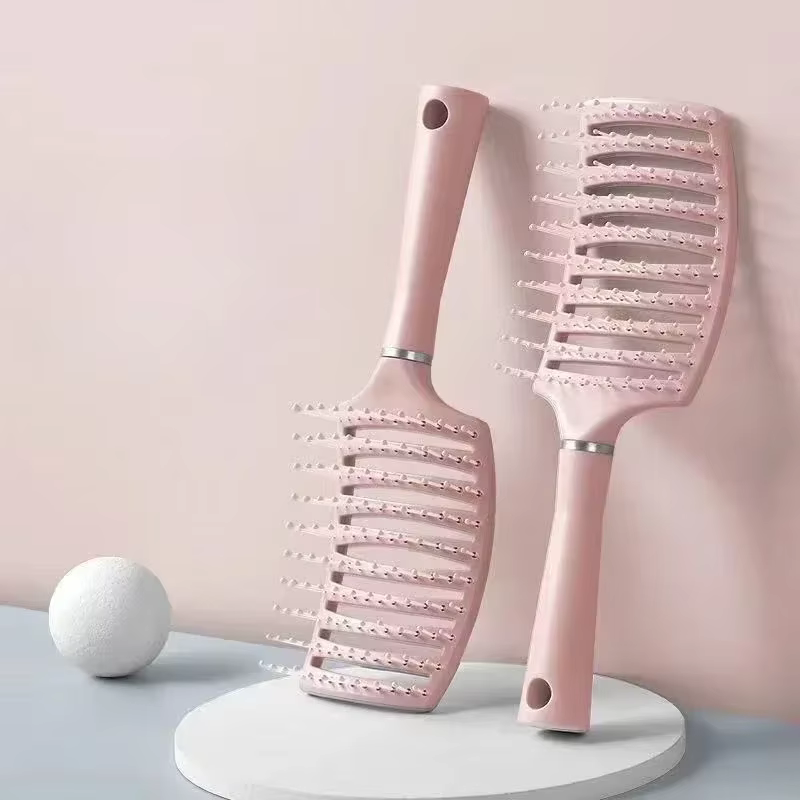 Brosse à cheveux démêlante, peigne de Massage du cuir chevelu creux, peigne à dents larges, brosse d