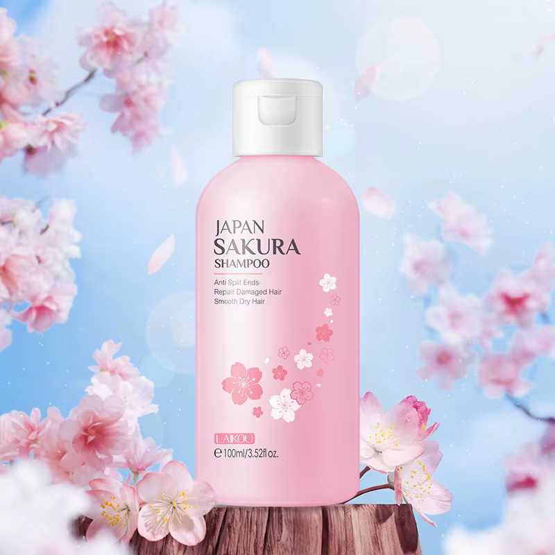 LAIKOU japon Sakura shampooing réparation Anti pointes fourchues cheveux secs crépus lisses