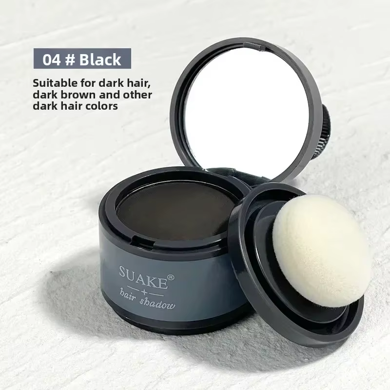 Poudre de ligne de cheveux instantanée, couverture de racine brune noire, réparation de peinture, re