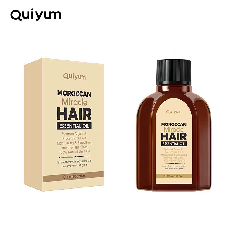 Huile essentielle d'argan pur marocain pour cheveux secs, 100ML, produits de soins capillaires multi