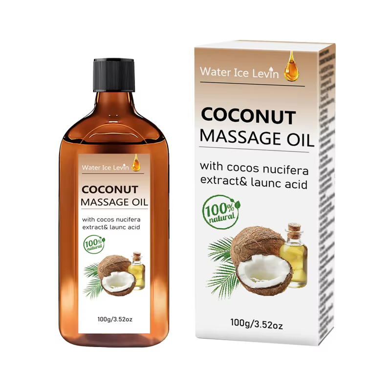 Huile de massage à l'extrait de noix de coco Cocos Nucifera, hydratante, lissante pour la peau du co
