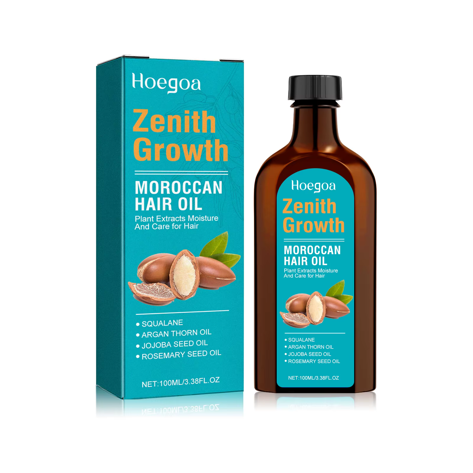 Huile essentielle marocaine anti-chute de cheveux, réparation des frisottis bouclés, nourrissant le