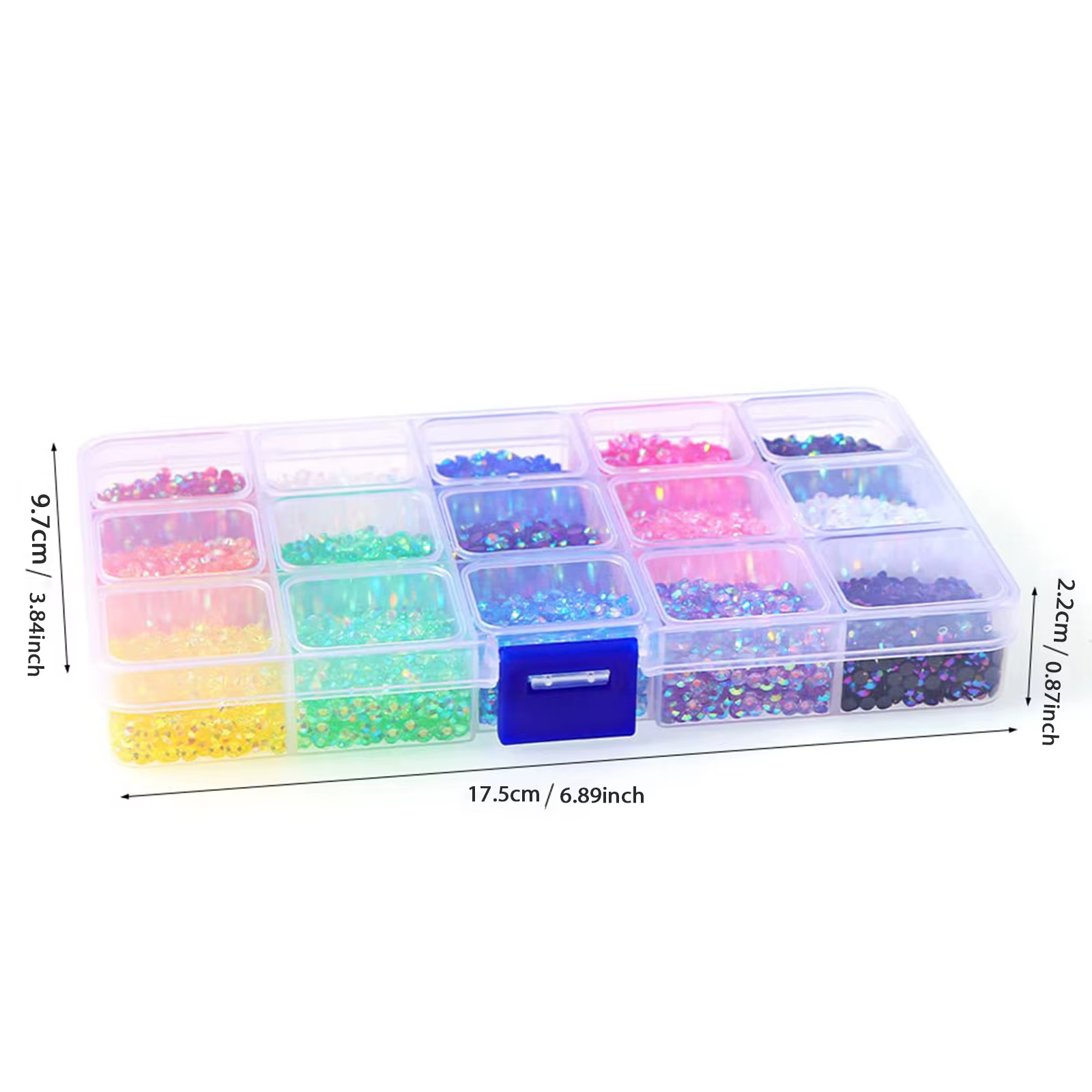 12000 pièces/boîte strass Nail Art, 15 couleurs 3mm strass à ongles ronds plats, accessoires décorat