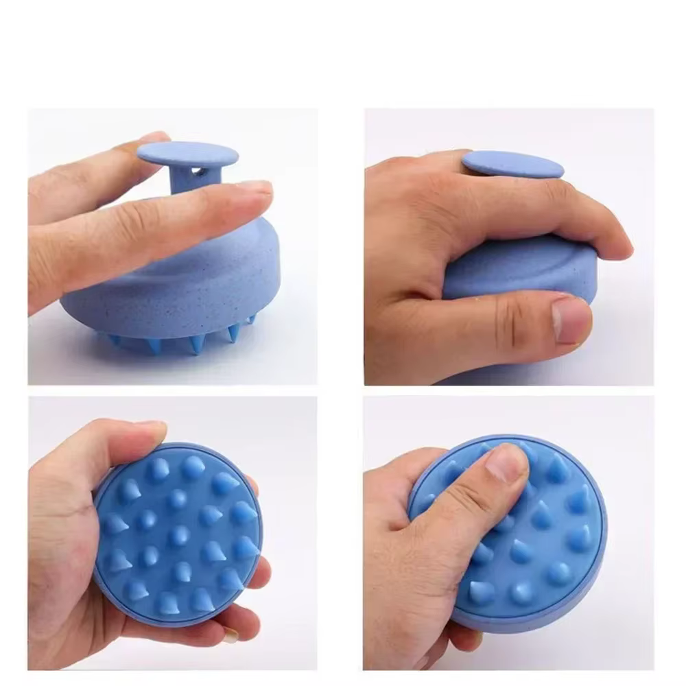 Brosse à shampoing en Silicone, brosse de Massage corporel, bain-douche, outil de Salon de coiffure,
