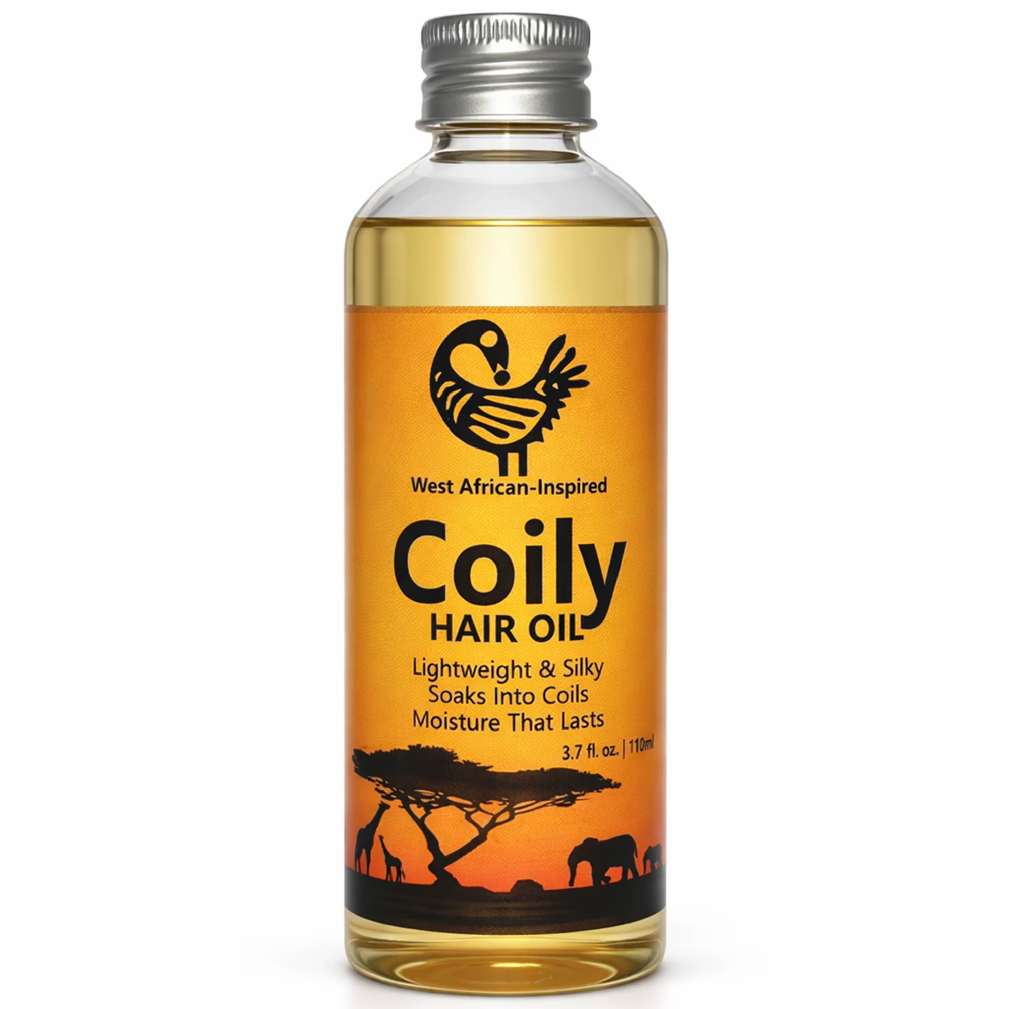 Huile pour cheveux crépus d'Afrique de l'Ouest 110 ml / 3,7 fl oz