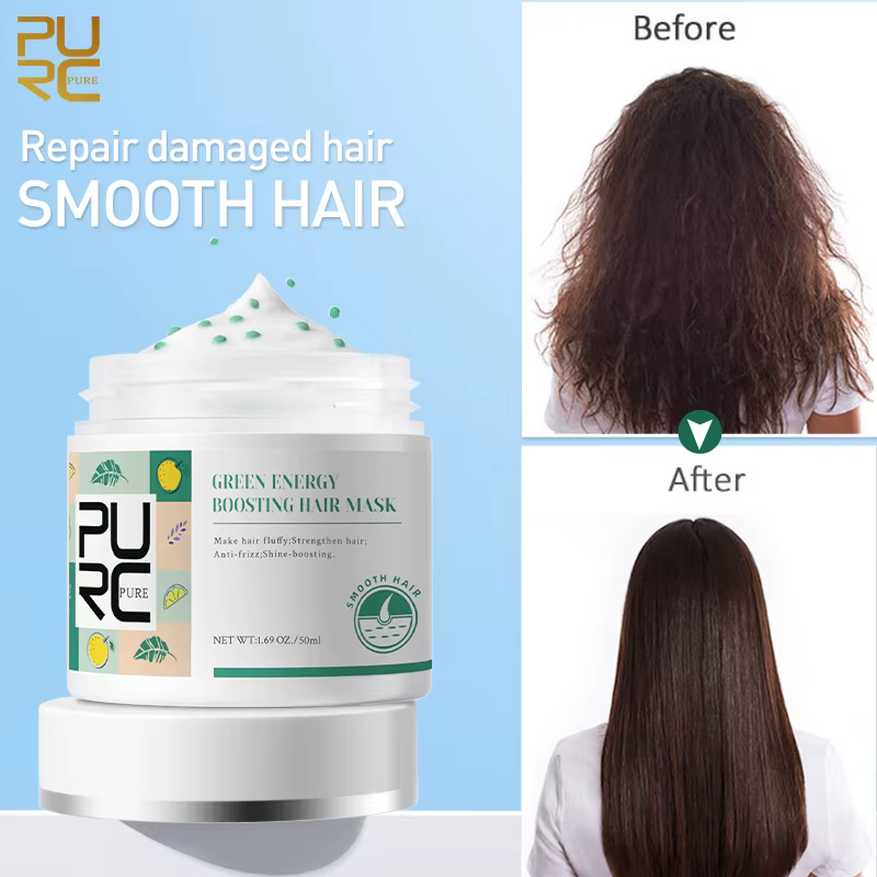 PURC kératine masque capillaire lissant lissage doux réparation endommagé frisottis revitalisant che