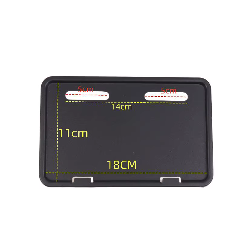 Support de plaque d'immatriculation universel en fer pour véhicule électrique, 1 pièce, cadre de pro