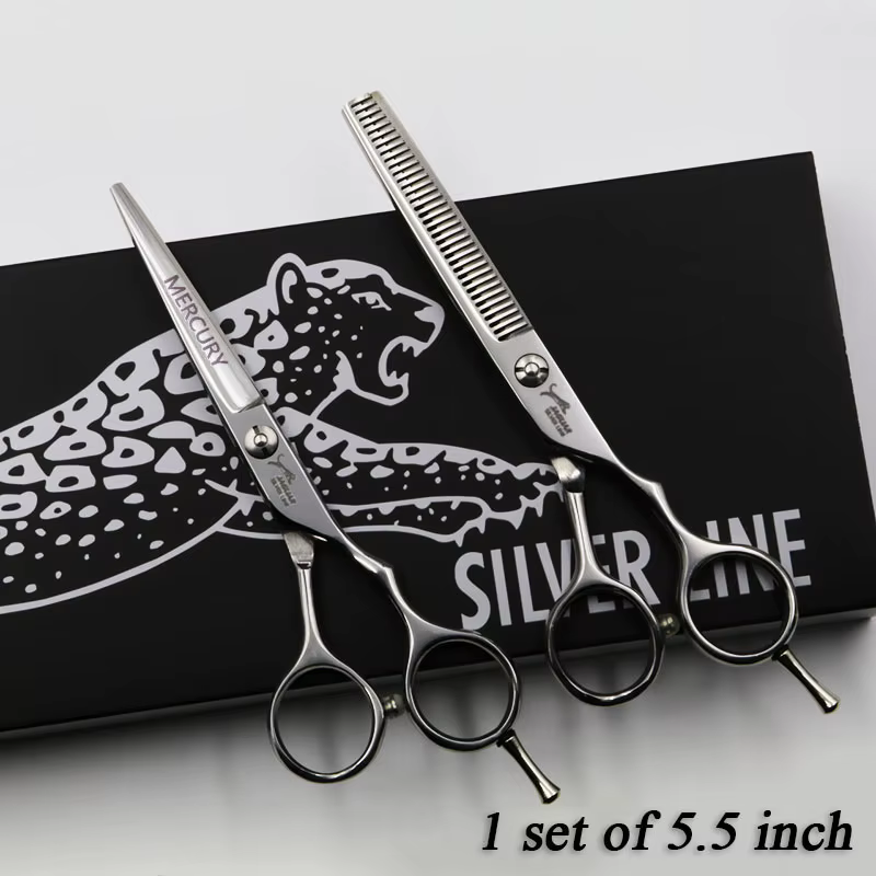 Ciseaux à cheveux professionnels 5 "/5.5"/6 "/6.5", ensemble de ciseaux de coiffure, coupe + ciseaux