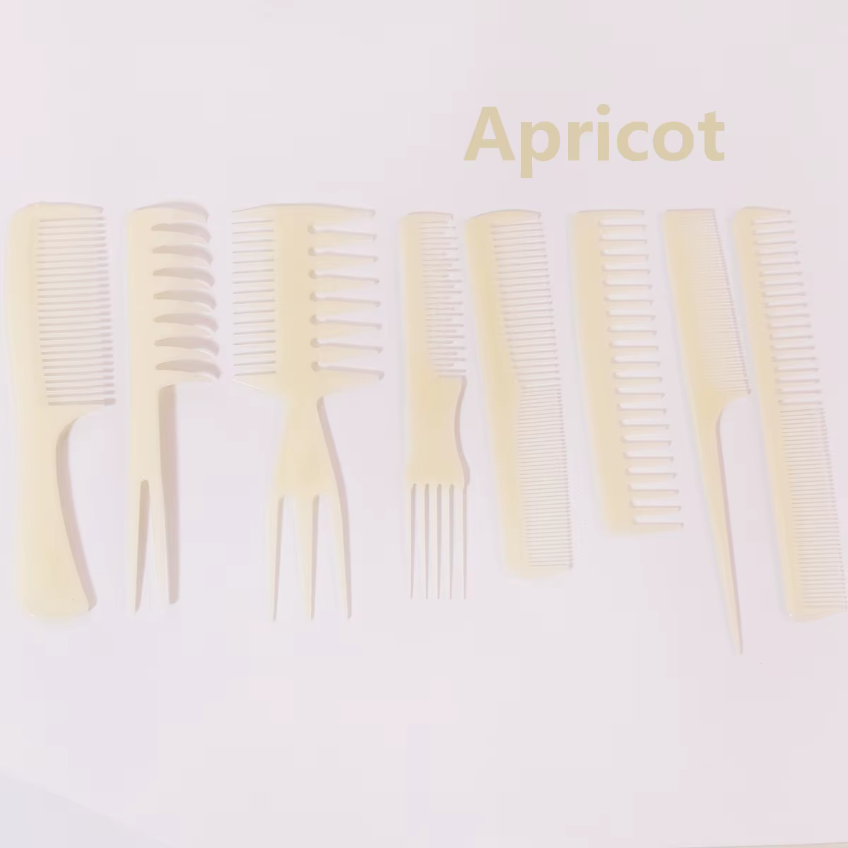 Peigne à cheveux antistatique, 8 pièces, peigne queue de cheval, peigne de maquillage, accessoires d