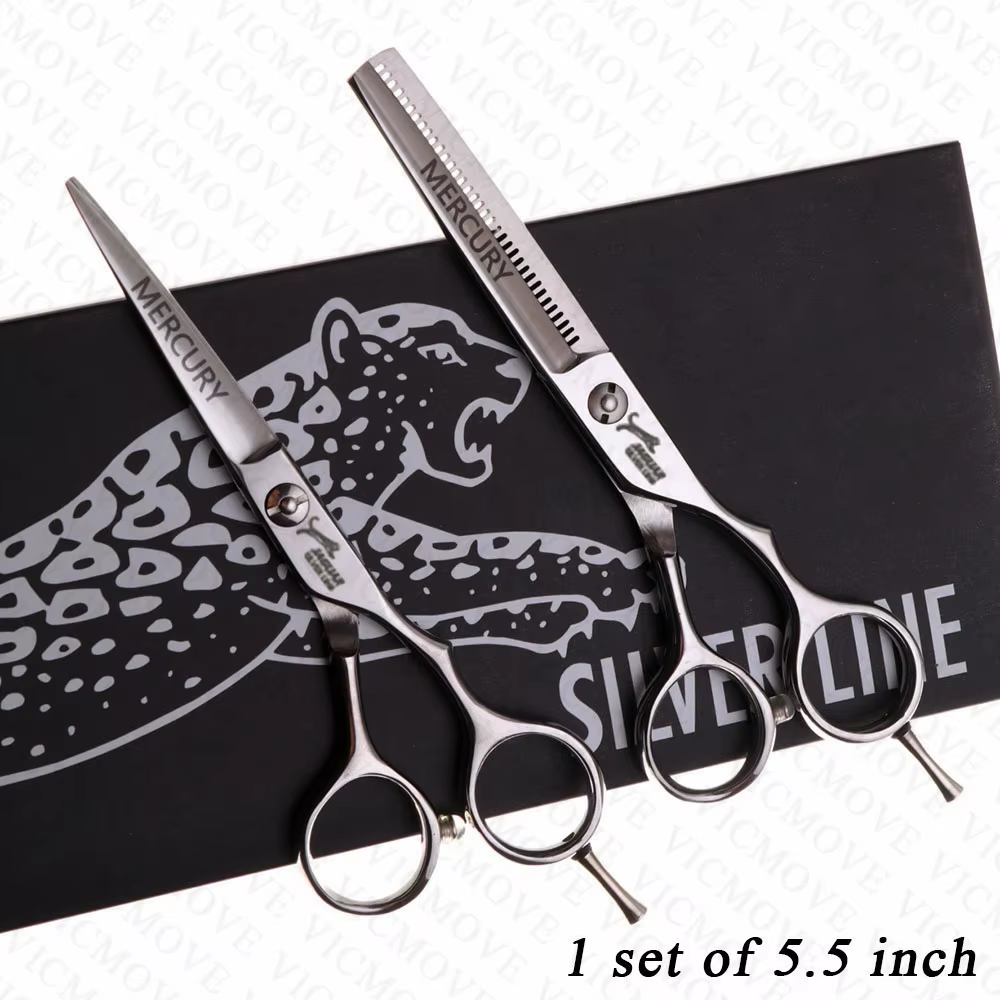 Ciseaux à cheveux professionnels 5 "/5.5"/6 "/6.5"/7 ", ensemble de ciseaux de coiffure, coupe + cis