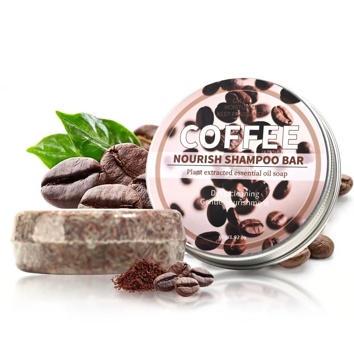 Shampoing nourrissant à l'essence concentrée au café, nettoyage en profondeur, hydratant, contrôle d