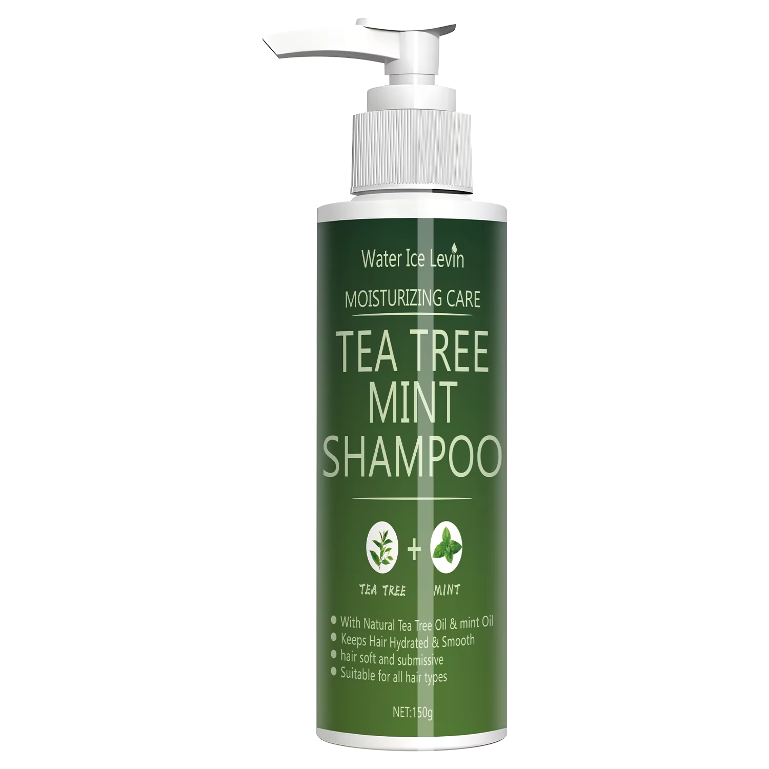 Shampoing à la menthe à l'arbre à thé, essence naturelle, revitalise les cheveux. Mousse nettoyante 