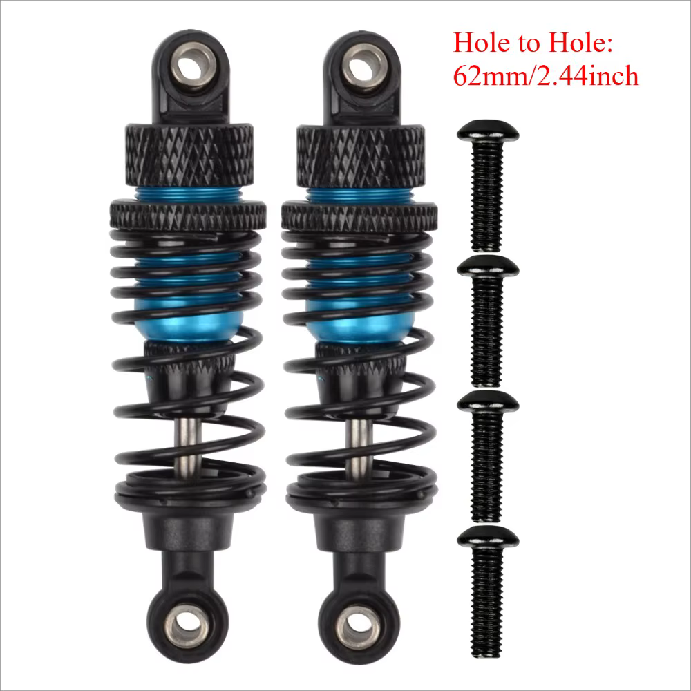 Amortisseur à huile 62mm 66mm 72mm compatible avec WLtoys 144001 MJX 14210 16208 Hyper Go H14BM SCY