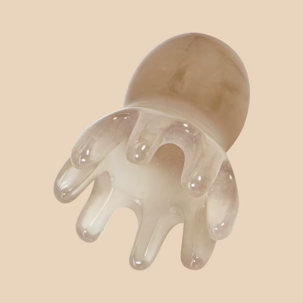 Peigne de massage du cuir chevelu poulpe mignon (résine) | Soins capillaires coréens, soulagement du