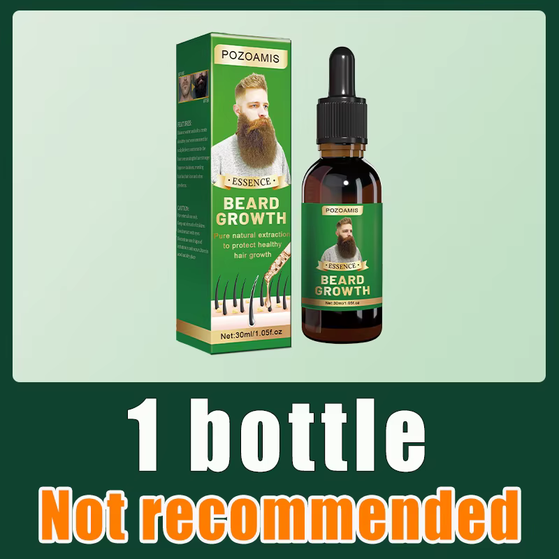 Essence de croissance de la barbe. Elle aide votre barbe à pousser rapidement et est un incontournab
