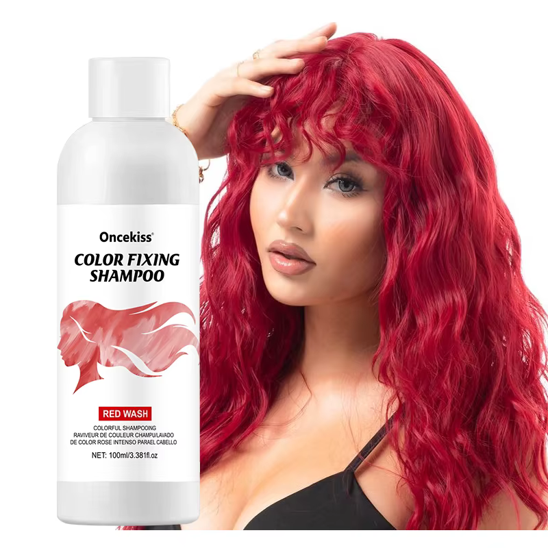 Shampoing semi-permanent pour colorant capillaire, shampoing unisexe de protection et de fixation de