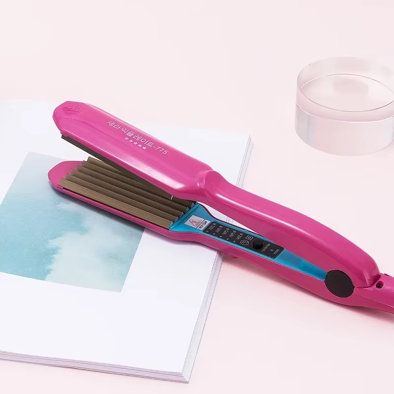 Fer ondulé pour cheveux, fer plat et pelucheux, fer à lisser, fer à onduler, pince à cheveux électri