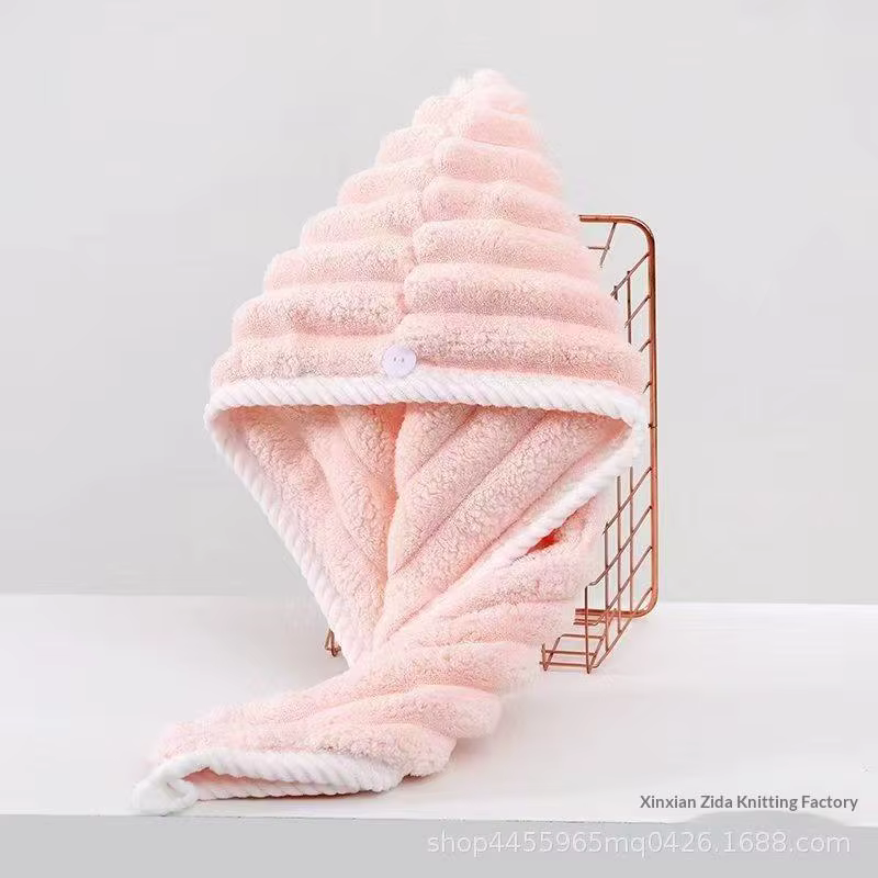 Bonnet pour cheveux secs pour femmes, foulard épaissi et super absorbant pour essuyer les cheveux, b