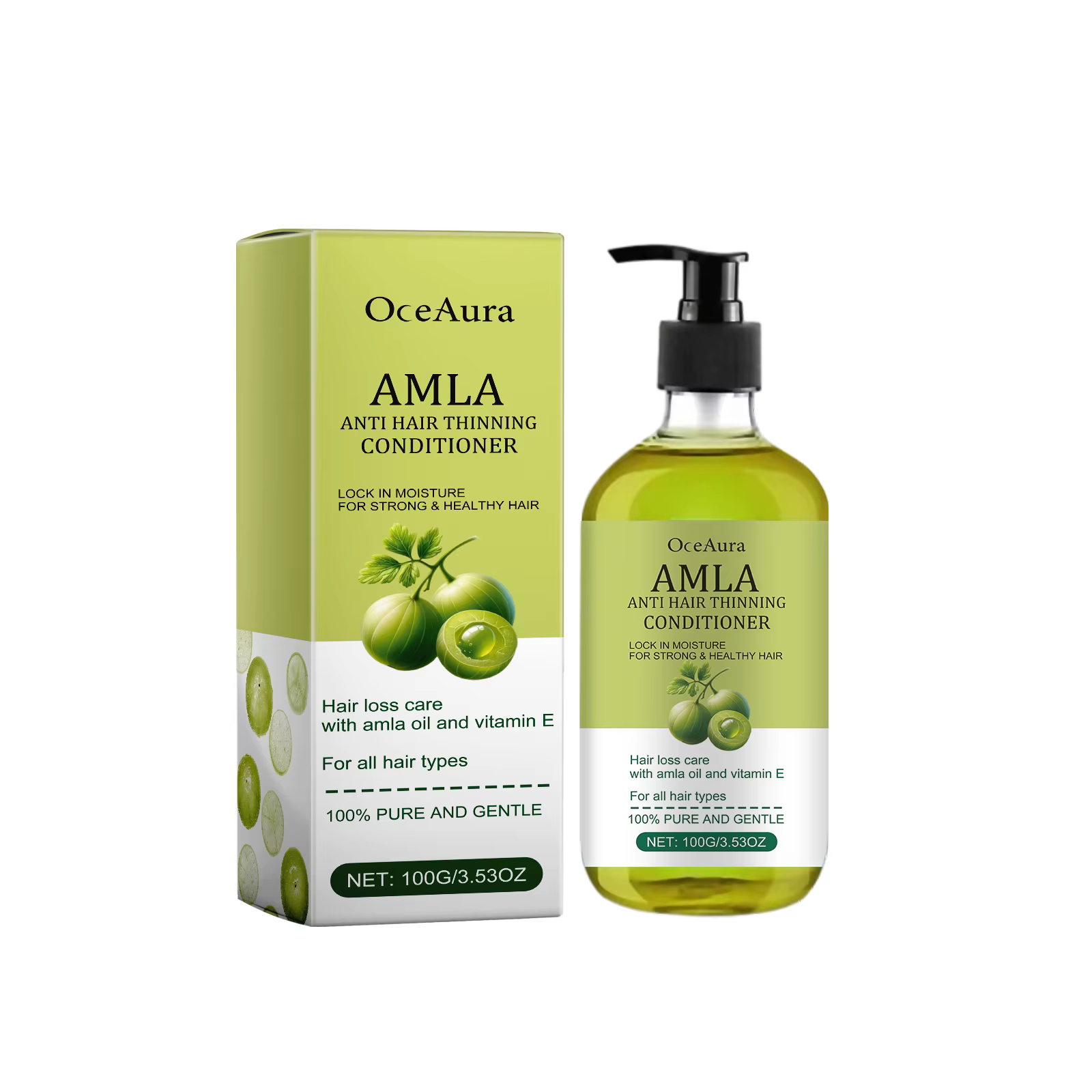 Shampoo à l'huile d'Amla Anti-Chute Renforce les racines Répare les cheveux abîmés Anti-Casse Après-
