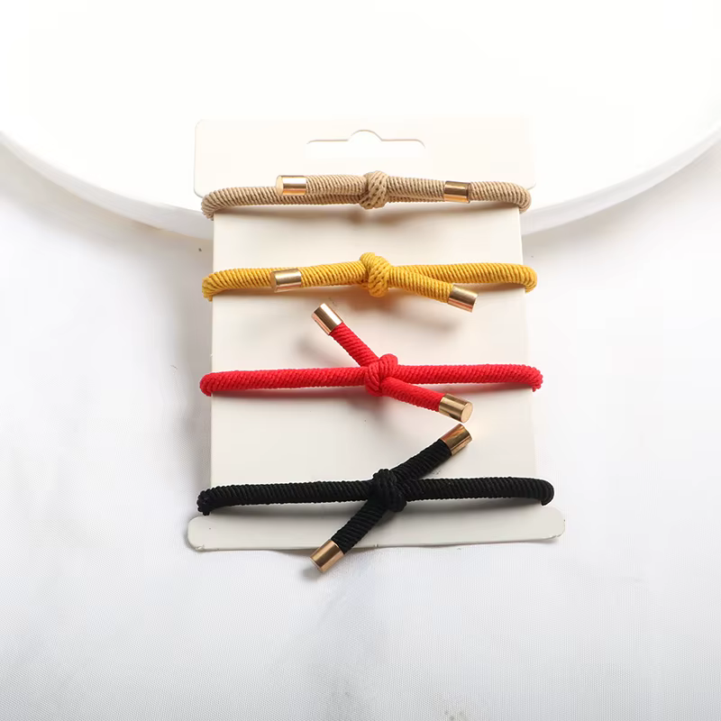 50 pièces corde à cheveux élastique fille tête corde cheveux accessoires bandeau élastique élastique