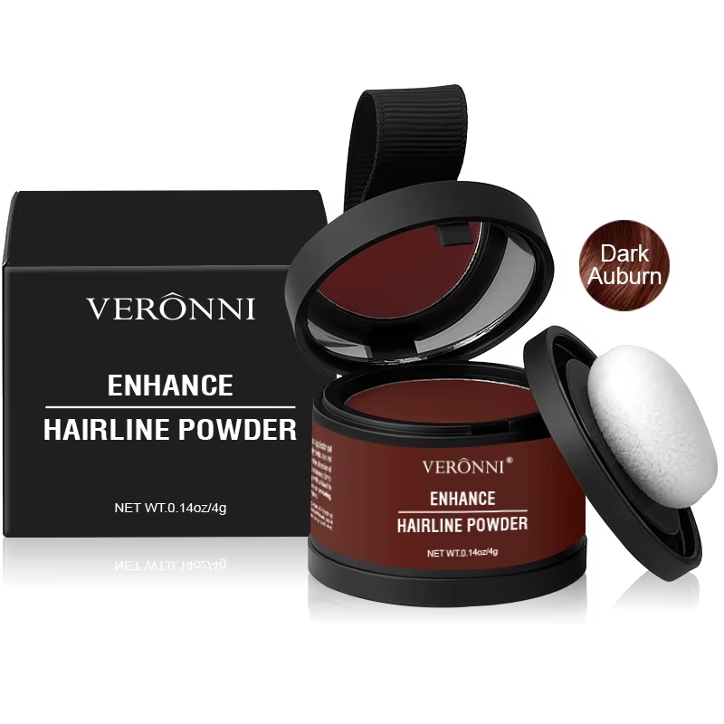 Poudre de ligne de cheveux 4g, couverture de racine noire, naturelle, instantanée, imperméable, ombr