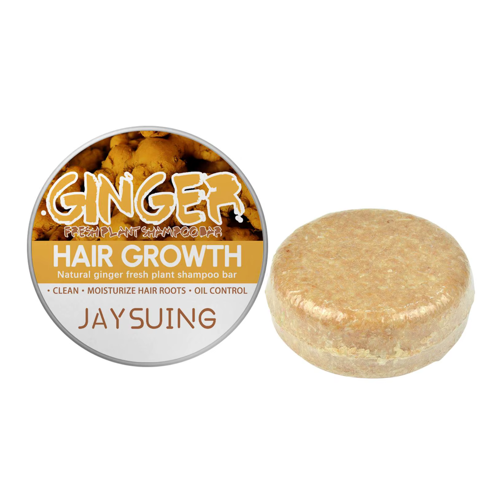 Shampoing au gingembre, savon fait à la main, pour renforcer les racines des cheveux, traitement à f