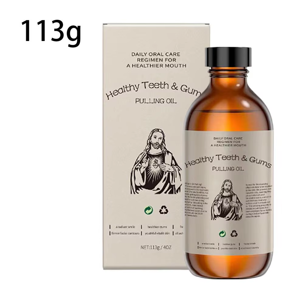 1PCS Bain de bouche à l'huile de coco, haleine fraîche, huiles essentielles naturelles, élimination