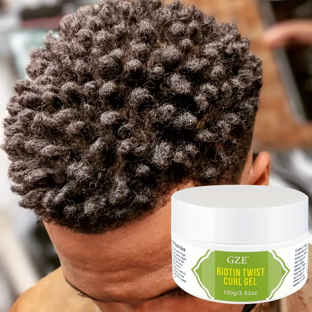 GZE Biotin Twist Curl Gel Cresissance des cheveux - Gel coiffant hydratant avec biotine pour cheveux