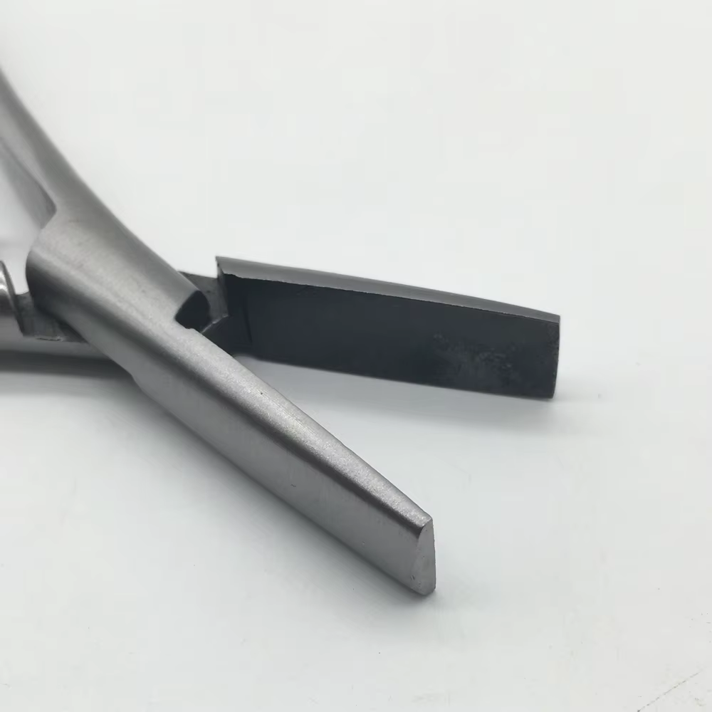 Pince d'extension de cheveux avec rainure lisse, dents plates de 7 pouces, pince en acier inoxydable