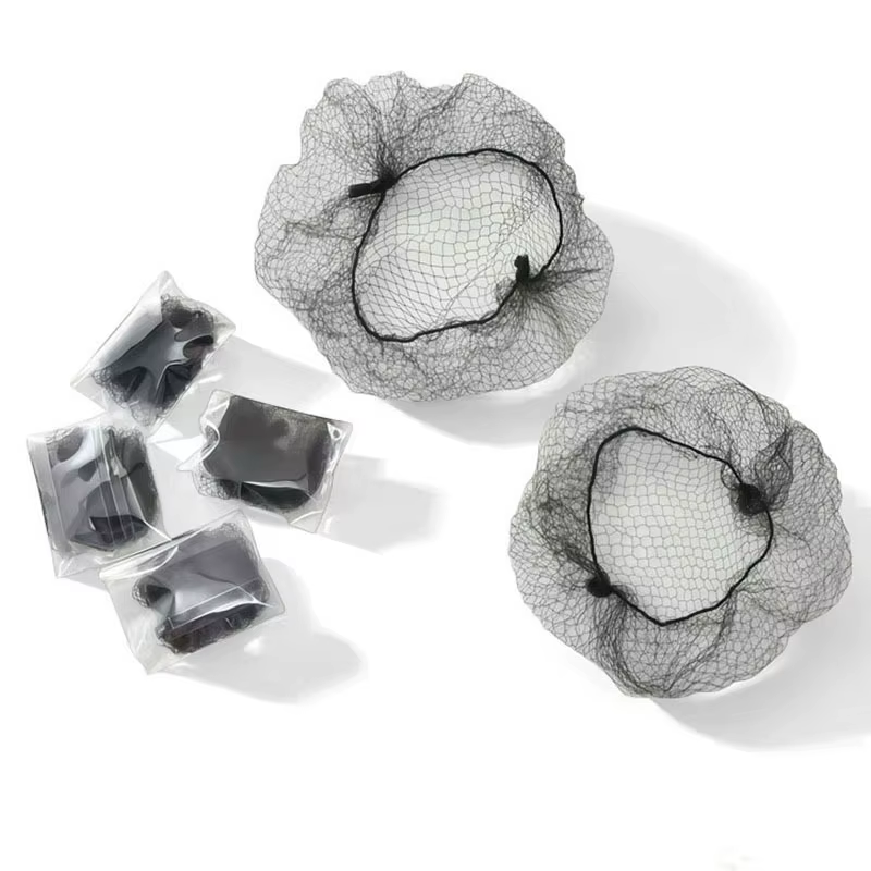 10/20/30 pièces filet à cheveux en Nylon Durable pour chignon outil de coiffure filet à cheveux noir