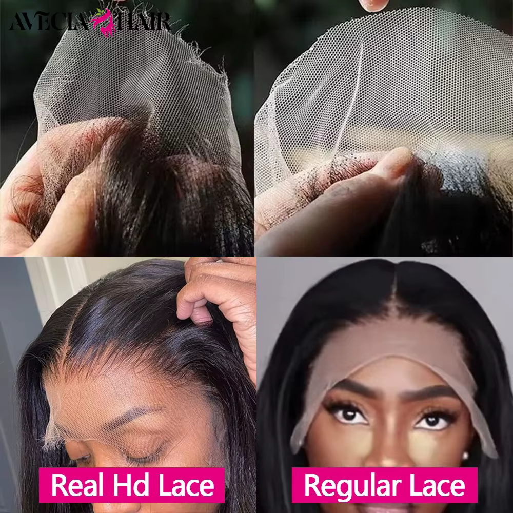 28 Pouce Perruques cheveux humains perruque cheveux humains brésiliens solde transparent hd 13x4 lac