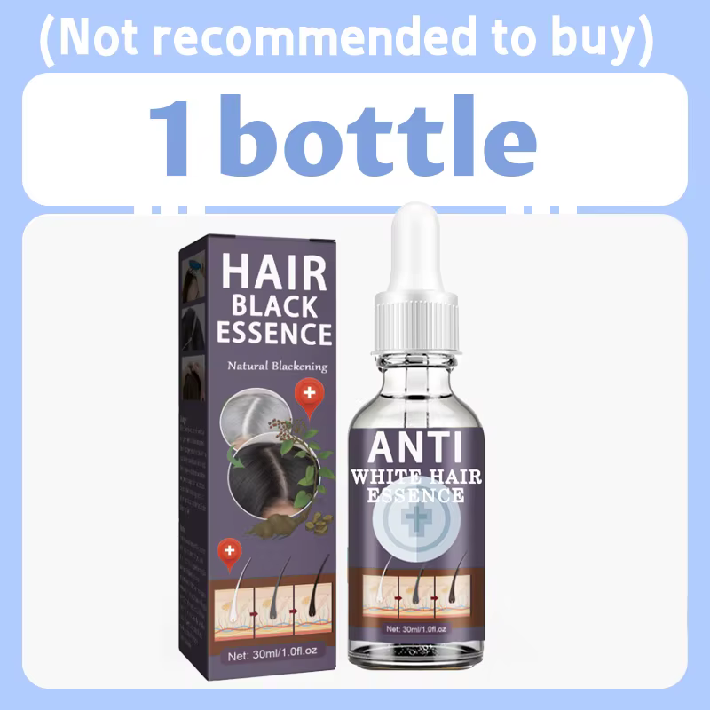 Les racines des cheveux sont entièrement nourries, les cheveux gris se dégradent progressivement et