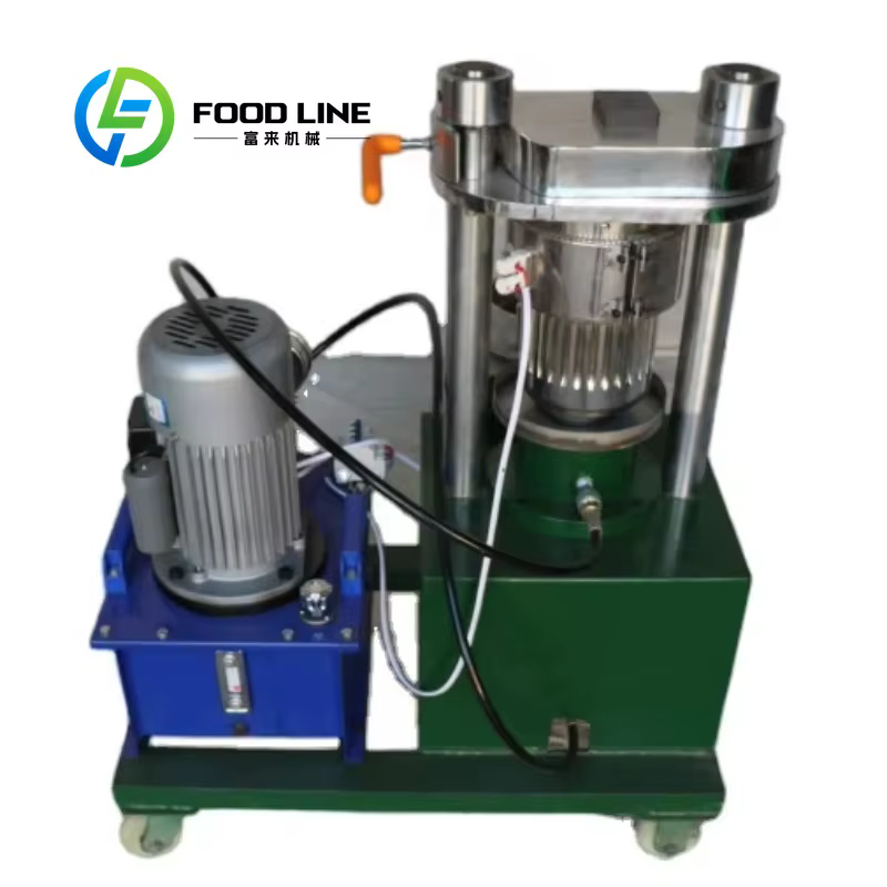Machine de pressage d'huile hydraulique/10 kg/heure Machine de presse d'huile d'olive hydraulique HJ