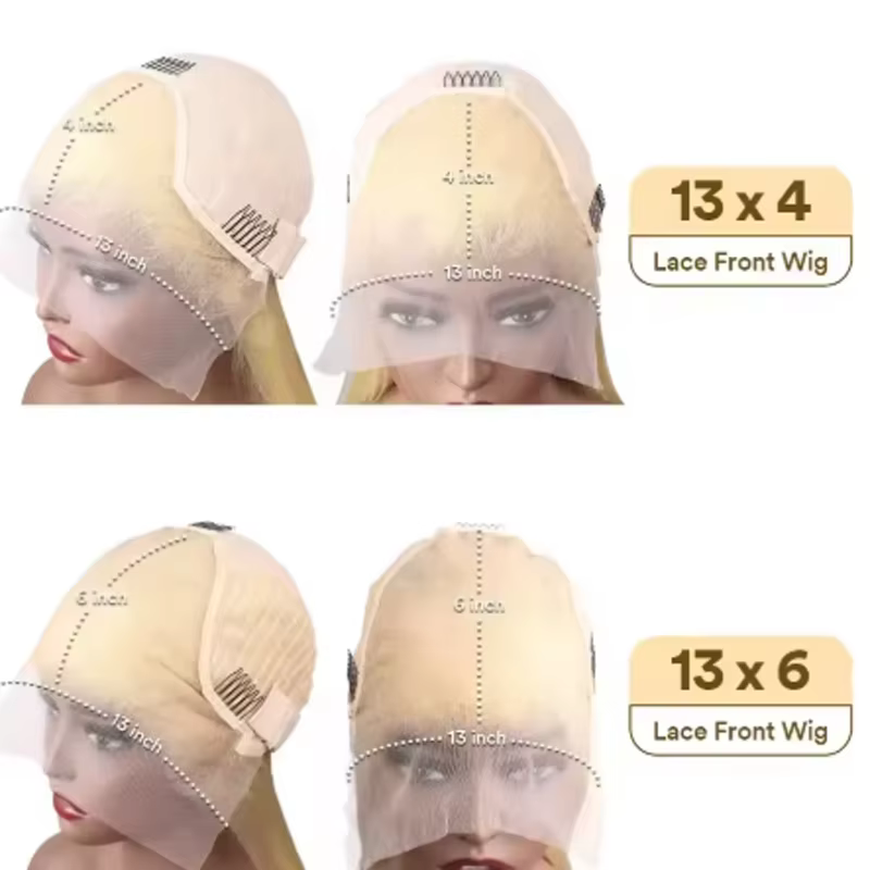 20 34 pouces 250% densité 613 perruque de cheveux humains 13x6 Hd dentelle frontale perruque vague d