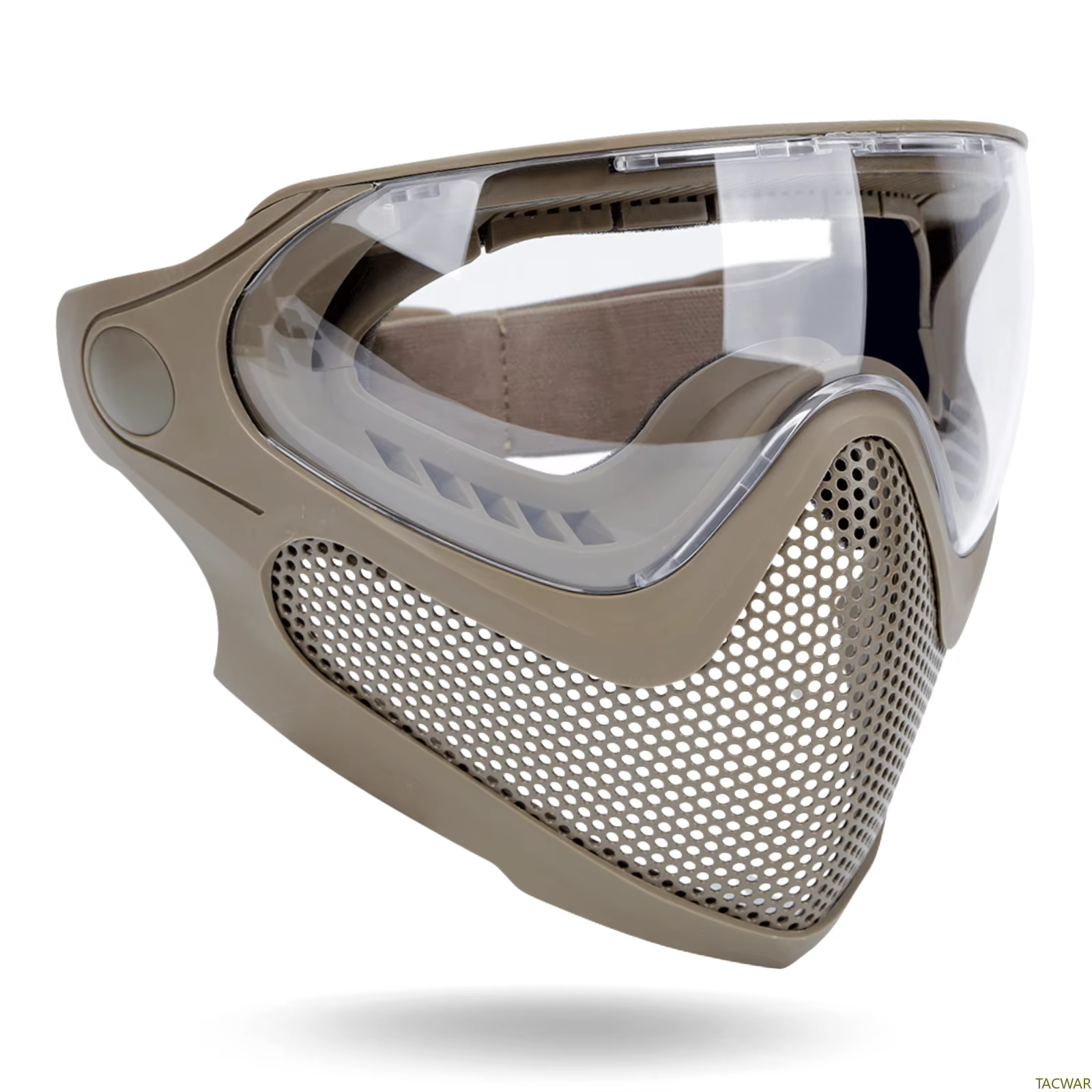 Masque en maille Airsoft intégral avec 3 lunettes antibuée pour casque rapide, masque de protection