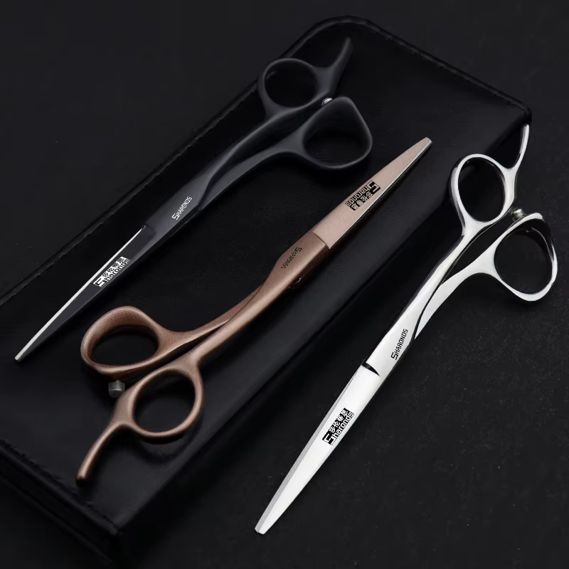 SHARONDS ciseaux professionnels de coiffure 440C barbier en acier japonais tondeuses spécialisées co