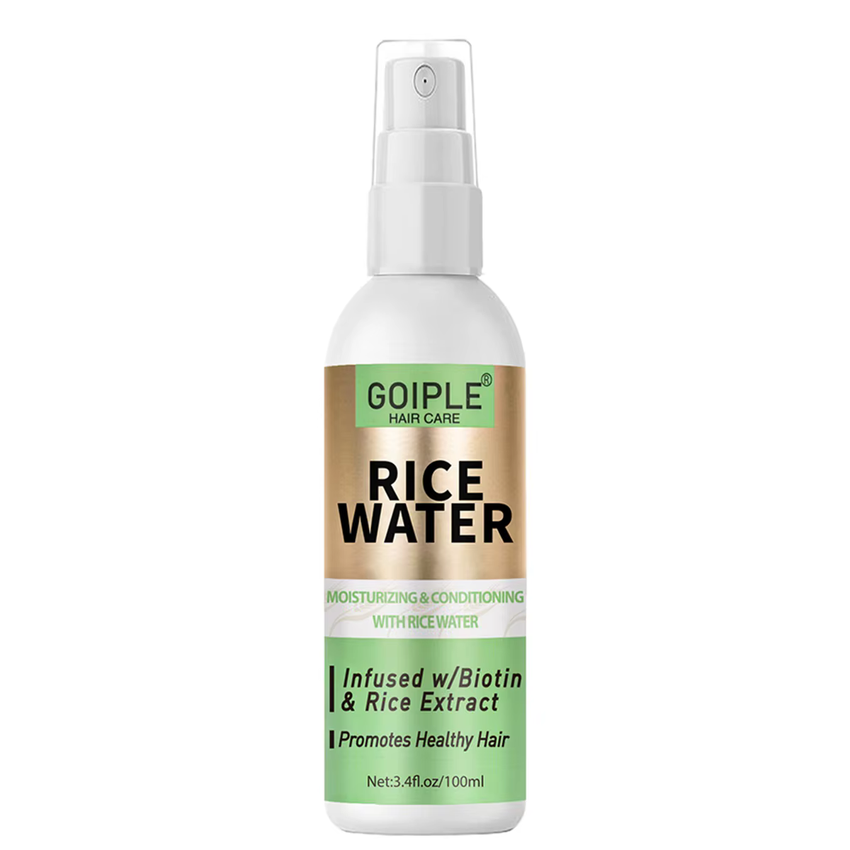 Spray de soin capillaire à l'eau de riz, revitalisant hydratant et nourrissant sans rinçage pour fem