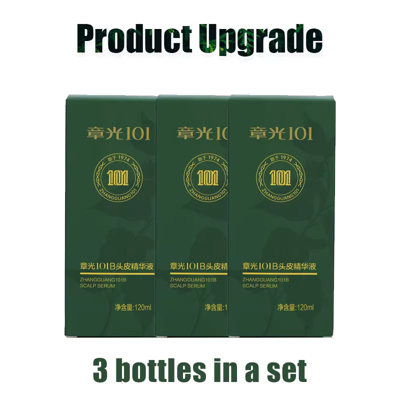 Tonique capillaire Zhangguang 101B 101M 120ML * 3, thérapie de médecine chinoise puissante, Essence