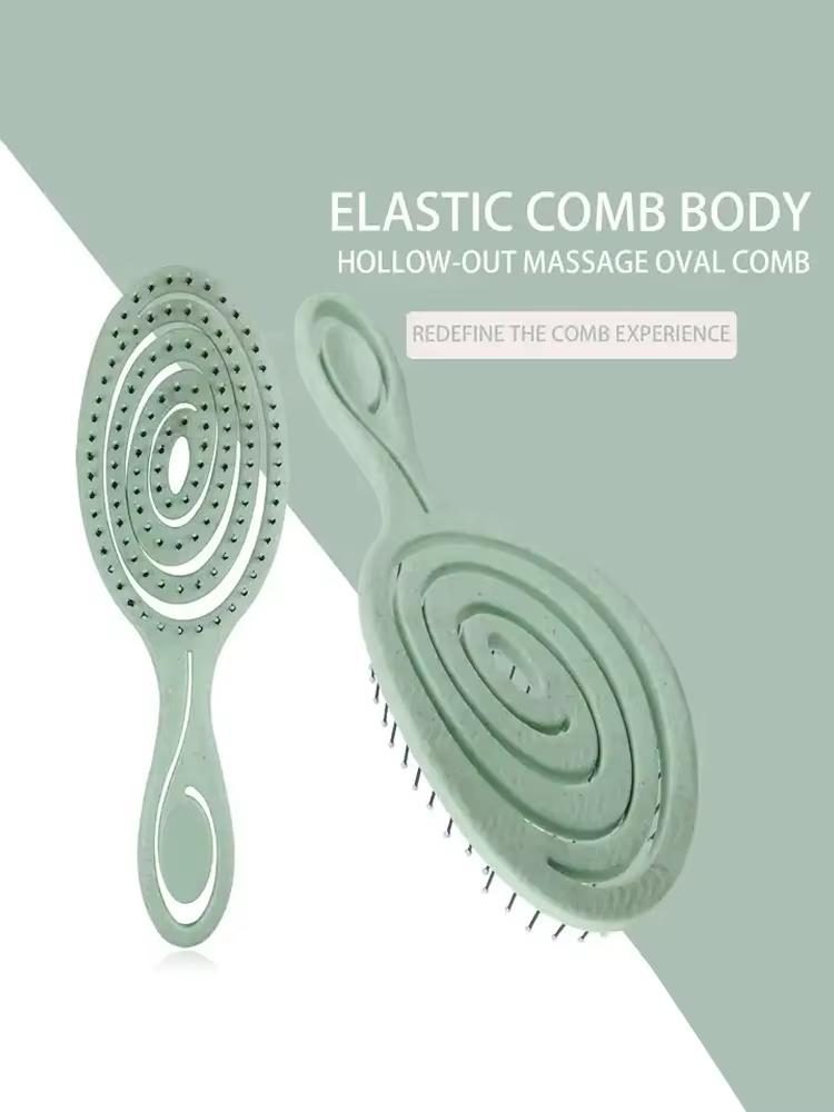 Peigne de Massage des cheveux, brosse à cheveux en Nylon, brosse à cheveux bouclée démêlante pour Sa