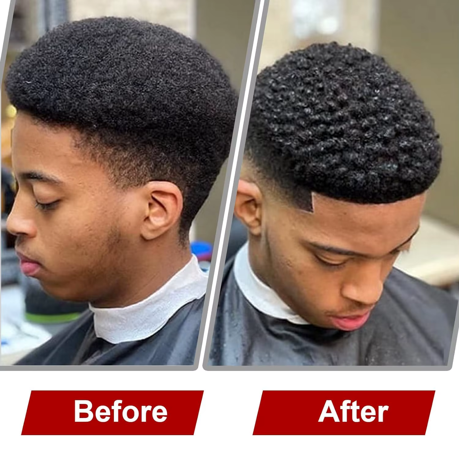 Éponge de peigne à cheveux Afro Twist, 2 pièces, brosse en éponge pour cheveux bouclés pour hommes e