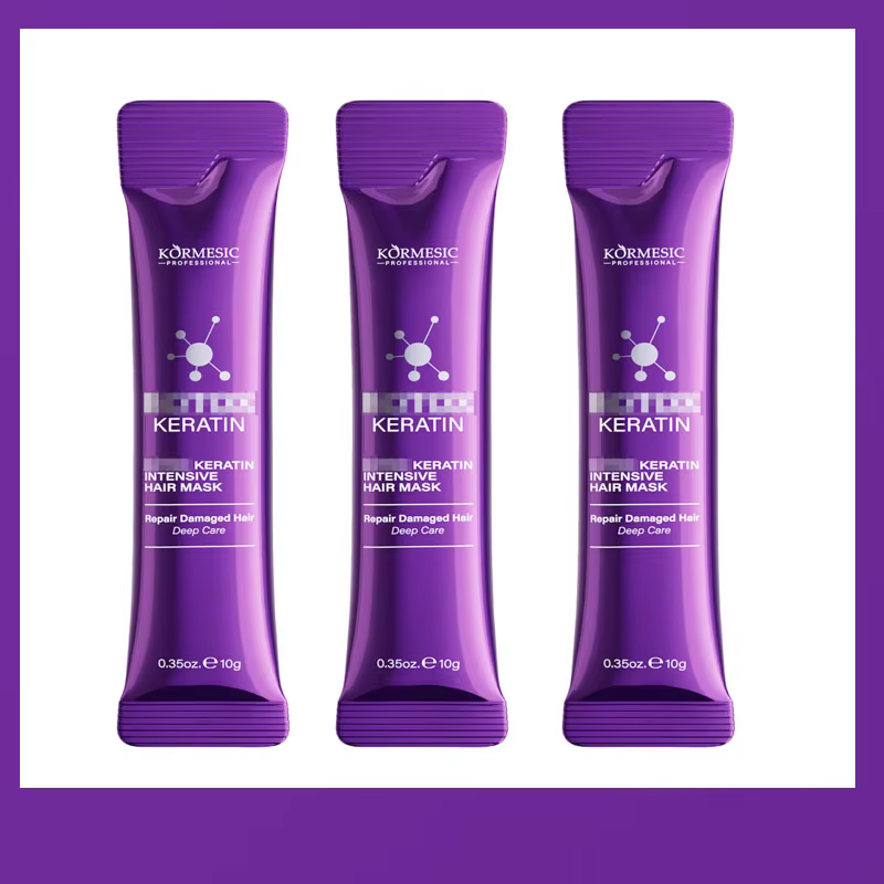 Masque capillaire magique à la kératine, réparation en 5 secondes des cheveux abîmés et crépus, douc
