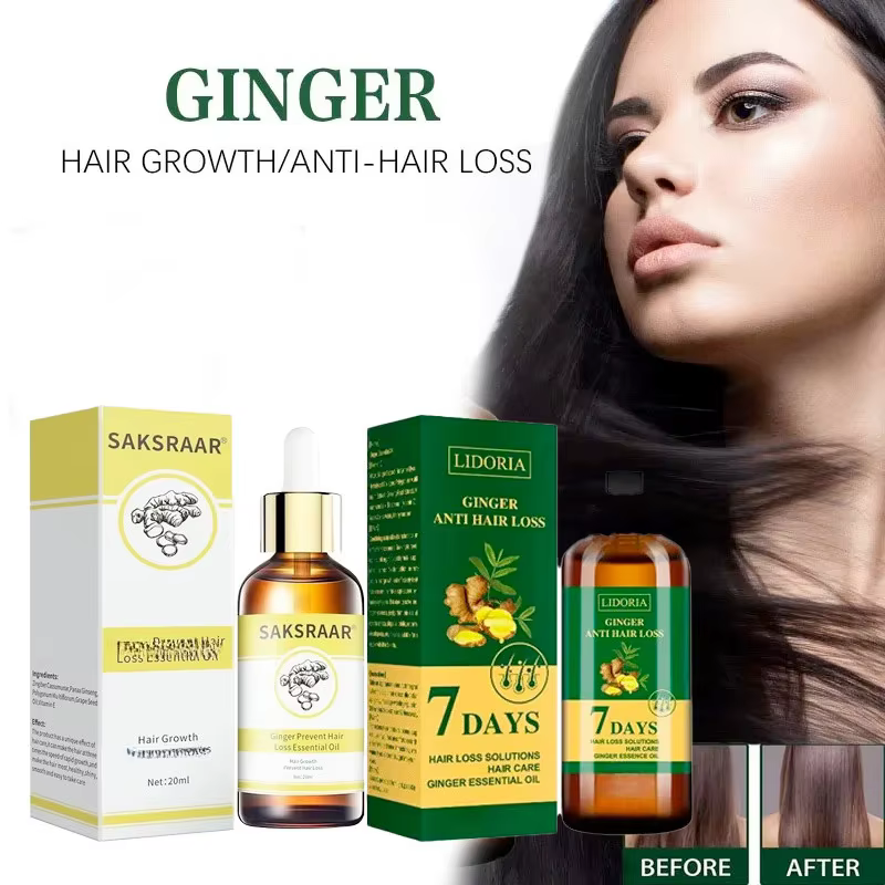 Produits de croissance des cheveux au gingembre huile essentielle de cheveux à croissance rapide Ant