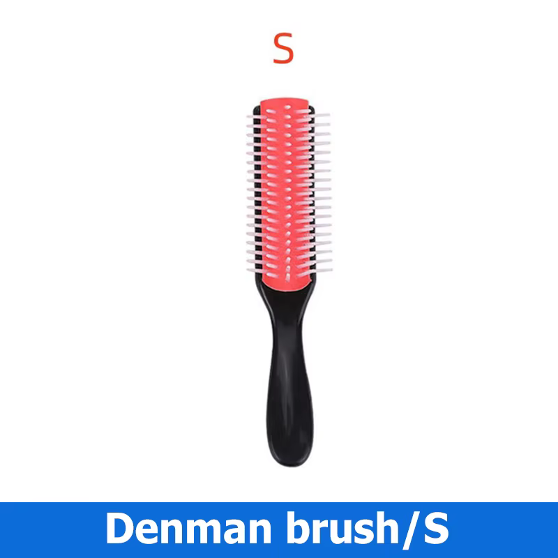 Brosse à cheveux démêlante à 9 rangées, masseur de cuir chevelu, peigne humide et droit pour femmes